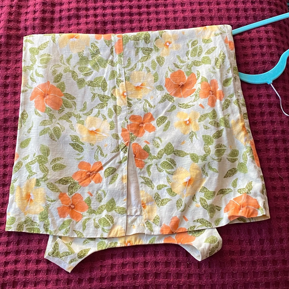NWOT Tommy Bahama 100% silk sheath midi dress,orange/yellow hibiscus pattern,4 - Picture 11 of 14